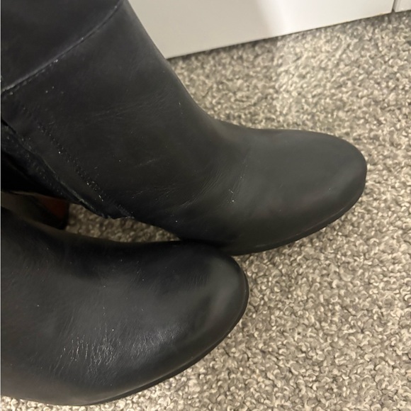 Sam Edelman Serephina Women’s Black Leather Knee High Tall Heeled Boots Size 6 - Picture 5 of 9